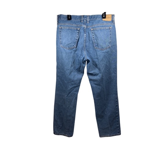 LANESBORO Mens Jeans 36x32 Blue Denim Straight Leg Classic Fit Casual Pants - Picture 2 of 6